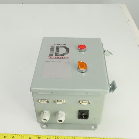Hoffman A10086CH 10" x 8" x 6" Electrical Enclosure W/Backplate & Switch