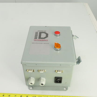Hoffman A10086CH 10" x 8" x 6" Electrical Enclosure W/Backplate & Switch