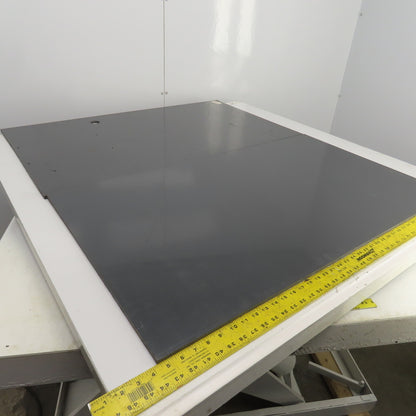 PVC Type 1 Polyvinylchloride Sheet 41-1/2" L x 24" W x 3/8" Thick Gray Lot Of 2