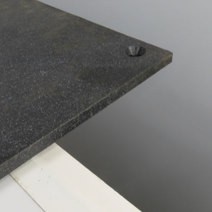 39-1/2" L x 29-1/2" W x 3/8" Thick Black/Speckled PVC Sheet Lot Of 2