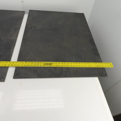 39-1/2" L x 29-1/2" W x 3/8" Thick Black/Speckled PVC Sheet Lot Of 2