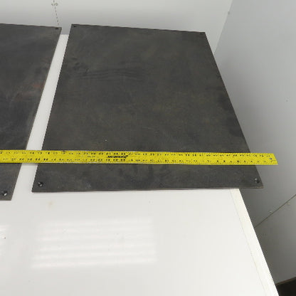 39-1/2" L x 29-1/2" W x 3/8" Thick Black/Speckled PVC Sheet Lot Of 2