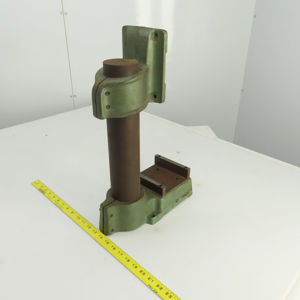 Famco BT-5 Cast Iron 19" OAH Adjustable Height Machine Column Head 5" x 5" Base