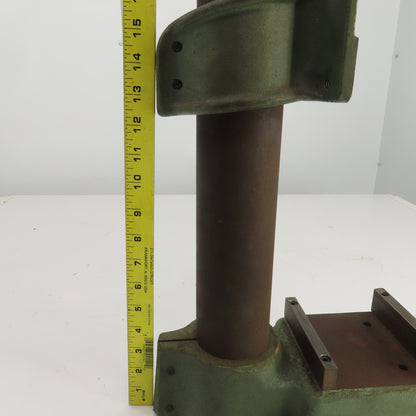 Famco BT-5 Cast Iron 19" OAH Adjustable Height Machine Column Head 5" x 5" Base