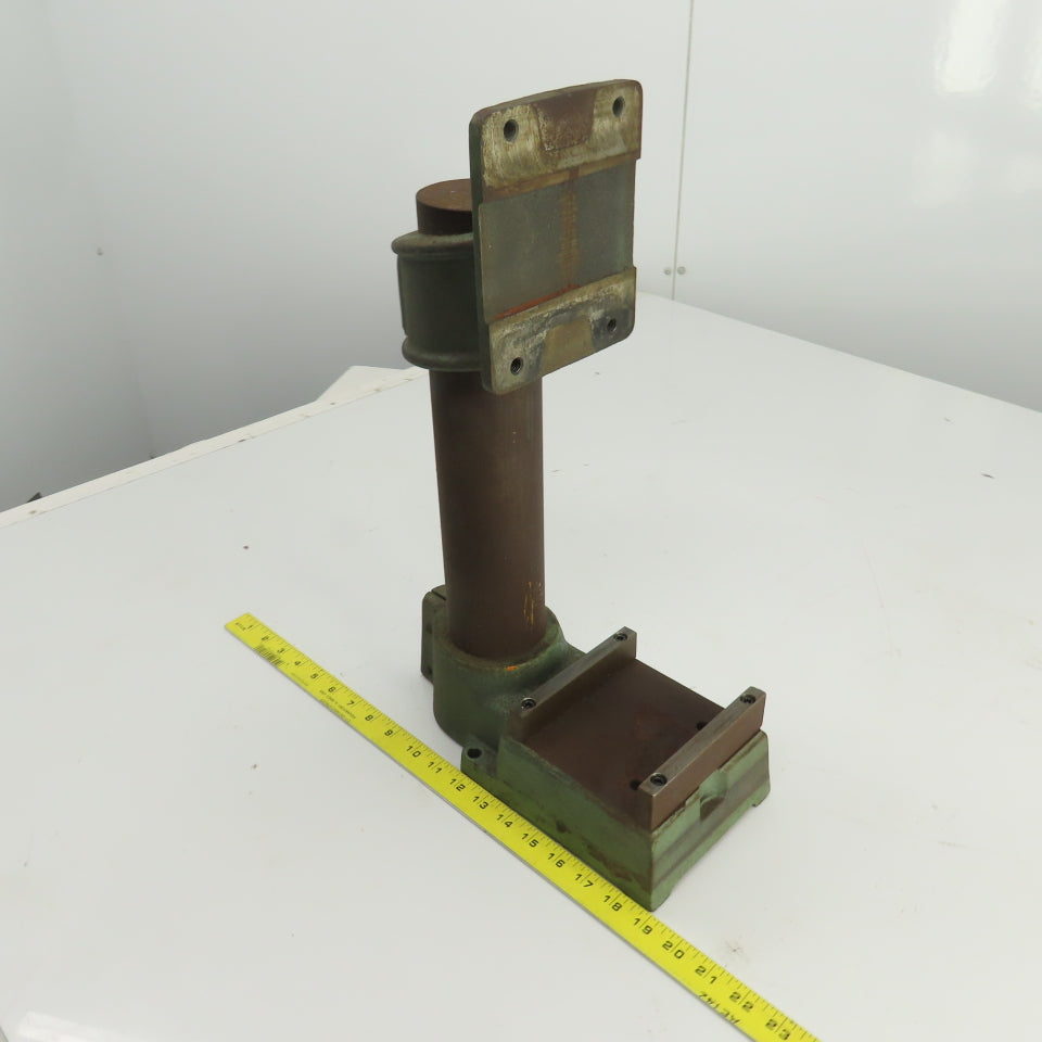 Famco BT-5 Cast Iron 19" OAH Adjustable Height Machine Column Head 5" x 5" Base