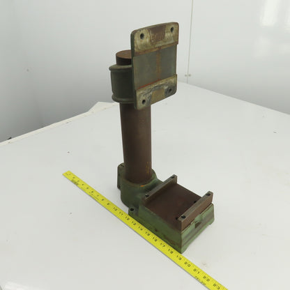 Famco BT-5 Cast Iron 19" OAH Adjustable Height Machine Column Head 5" x 5" Base