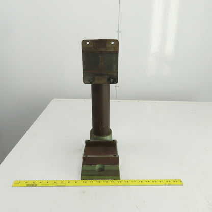 Famco BT-5 Cast Iron 19" OAH Adjustable Height Machine Column Head 5" x 5" Base