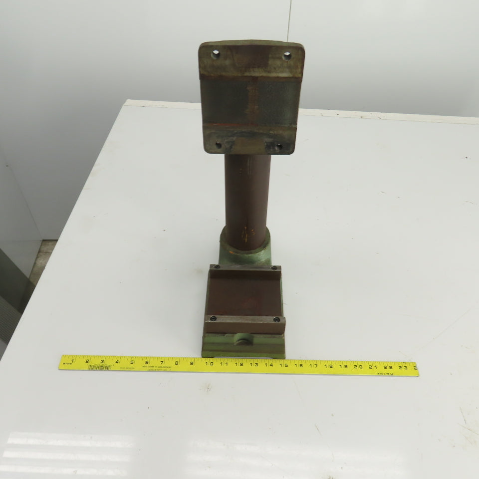 Famco BT-5 Cast Iron 19" OAH Adjustable Height Machine Column Head 5" x 5" Base
