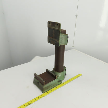 Famco BT-5 Cast Iron 19" OAH Adjustable Height Machine Column Head 5" x 5" Base