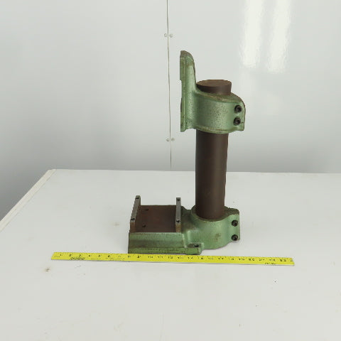 Famco BT-5 Cast Iron 19" OAH Adjustable Height Machine Column Head 5" x 5" Base