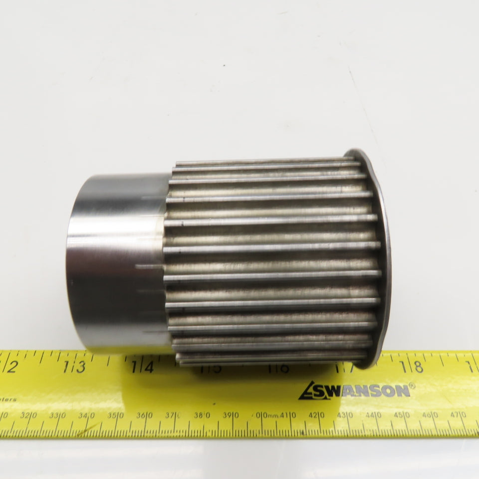 2-3/4" OD x 2" Belt Width Timing Belt Pulley 28T 24mm Bushing Adaptor