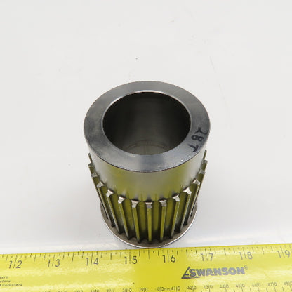 2-3/4" OD x 2" Belt Width Timing Belt Pulley 28T 24mm Bushing Adaptor