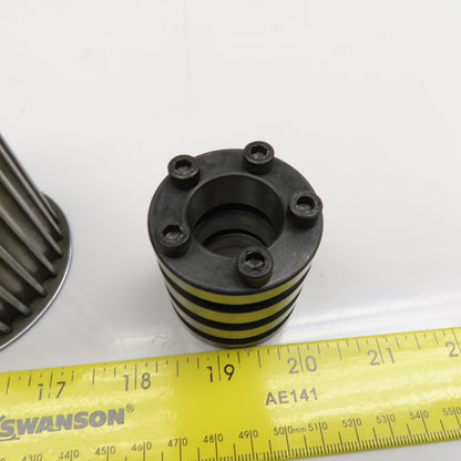 2-3/4" OD x 2" Belt Width Timing Belt Pulley 28T 24mm Bushing Adaptor