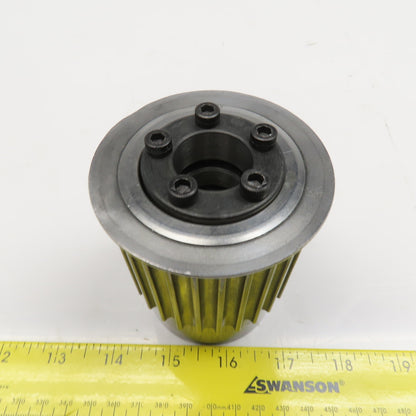 2-3/4" OD x 2" Belt Width Timing Belt Pulley 28T 24mm Bushing Adaptor