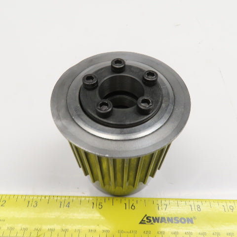 2-3/4" OD x 2" Belt Width Timing Belt Pulley 28T 24mm Bushing Adaptor