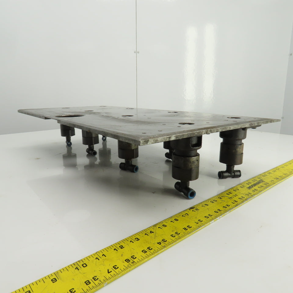 27-3/8" x 15-1/2" Pneumatic Pop-Up Ball Roller Material Handler Assembly