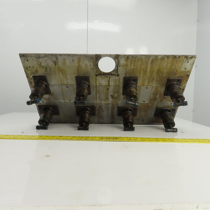 27-3/8" x 15-1/2" Pneumatic Pop-Up Ball Roller Material Handler Assembly