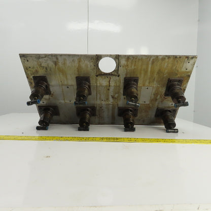 27-3/8" x 15-1/2" Pneumatic Pop-Up Ball Roller Material Handler Assembly