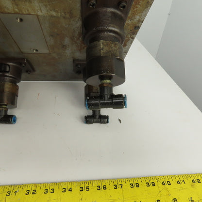 27-3/8" x 15-1/2" Pneumatic Pop-Up Ball Roller Material Handler Assembly