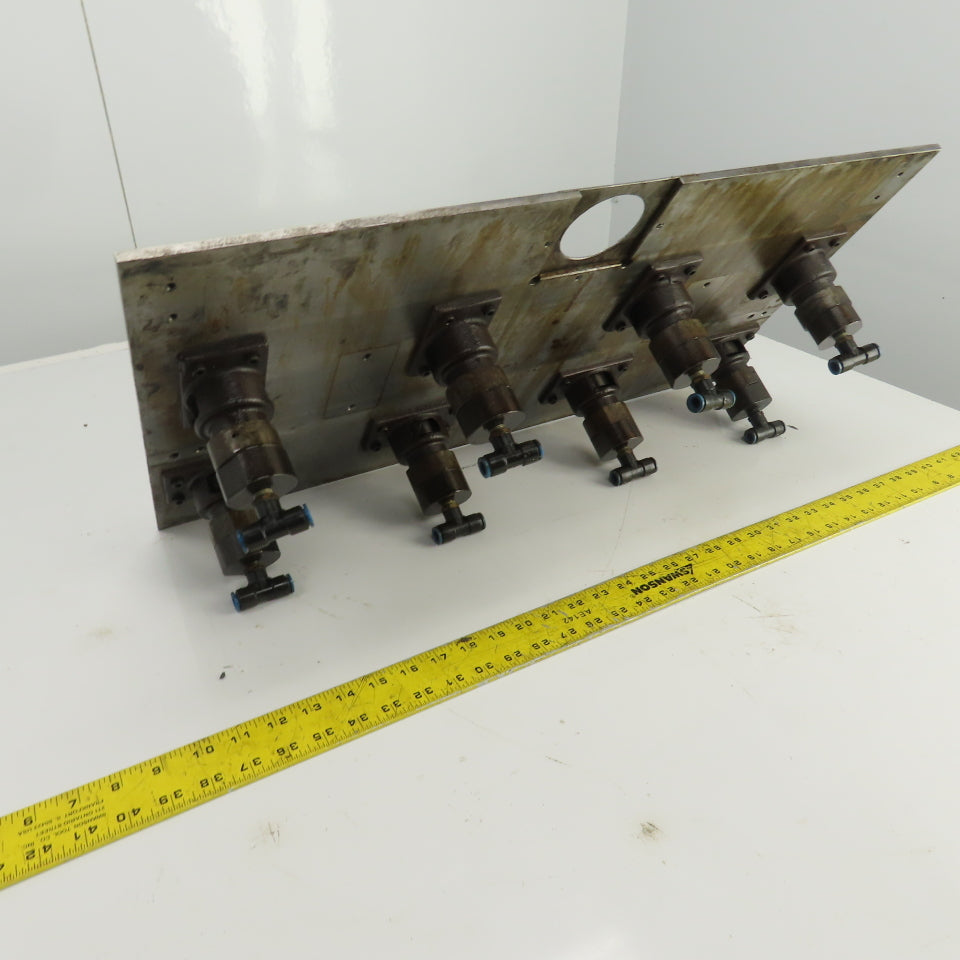 27-3/8" x 15-1/2" Pneumatic Pop-Up Ball Roller Material Handler Assembly