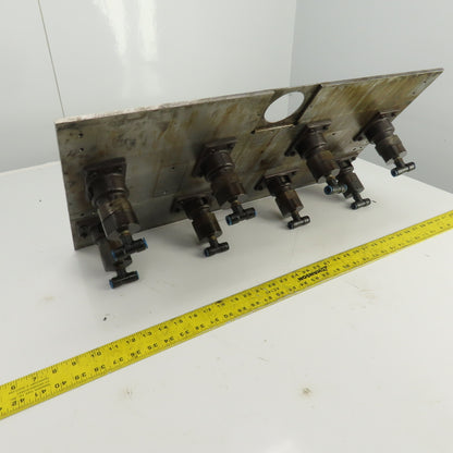 27-3/8" x 15-1/2" Pneumatic Pop-Up Ball Roller Material Handler Assembly