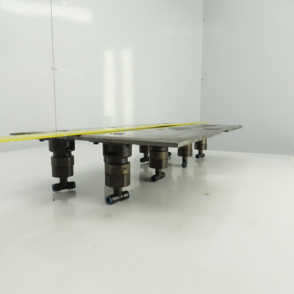 27-3/8" x 15-1/2" Pneumatic Pop-Up Ball Roller Material Handler Assembly
