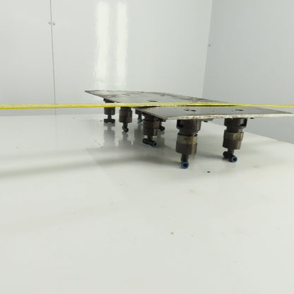 27-3/8" x 15-1/2" Pneumatic Pop-Up Ball Roller Material Handler Assembly