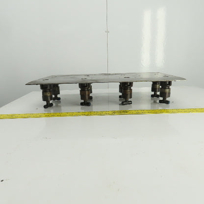 27-3/8" x 15-1/2" Pneumatic Pop-Up Ball Roller Material Handler Assembly