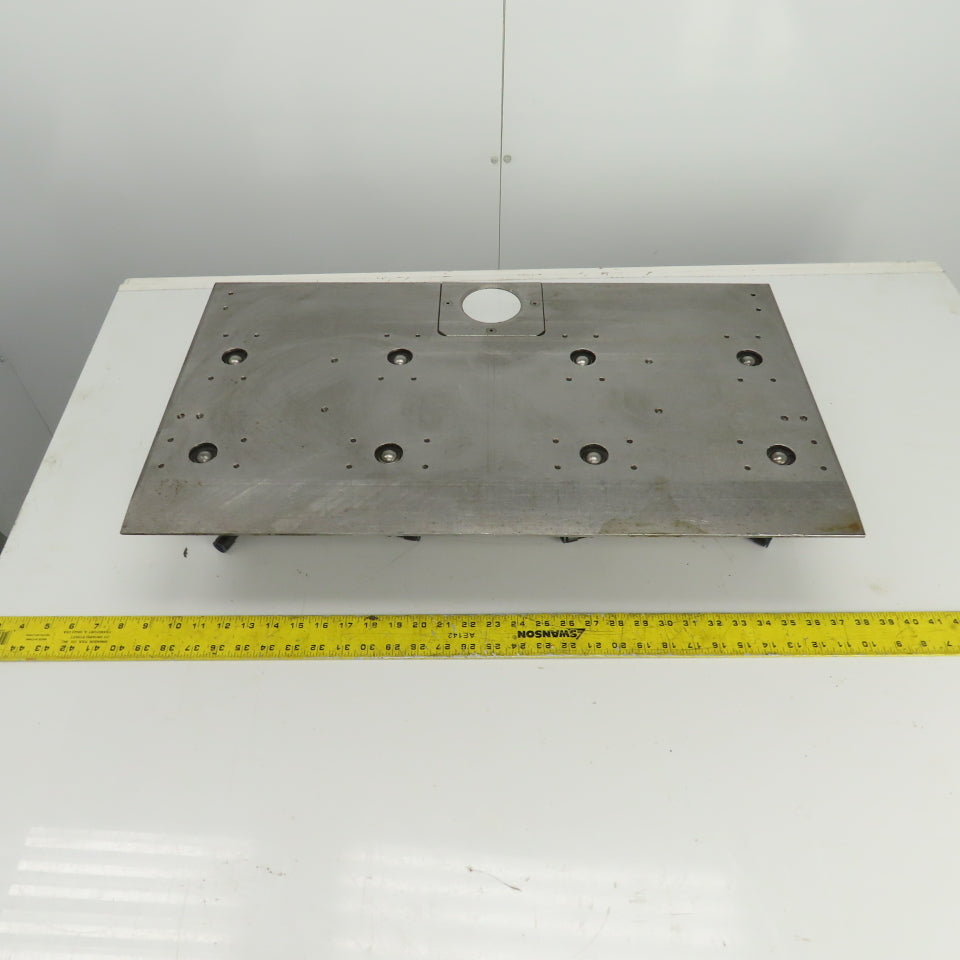 27-3/8" x 15-1/2" Pneumatic Pop-Up Ball Roller Material Handler Assembly