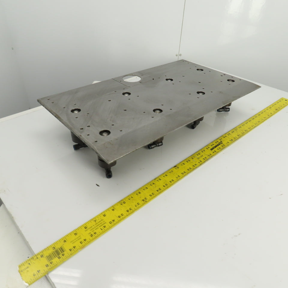 27-3/8" x 15-1/2" Pneumatic Pop-Up Ball Roller Material Handler Assembly