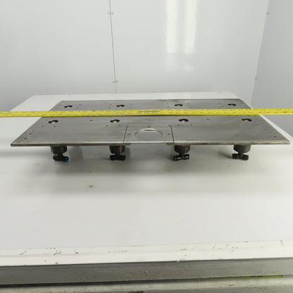 27-3/8" x 15-1/2" Pneumatic Pop-Up Ball Roller Material Handler Assembly