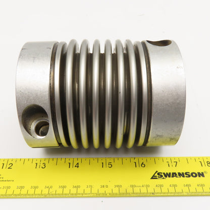 Jakob 1" x 1-3/8" Flexible Bellows Shaft Coupling Adaptor 4" Wide