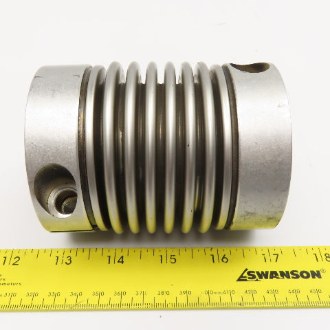 Jakob 1" x 1-3/8" Flexible Bellows Shaft Coupling Adaptor 4" Wide
