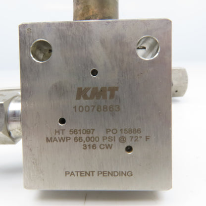 KMT 10078863 65CF4H-30 Stainless Steel High Pressure Valve Line Filter 65000 PSI
