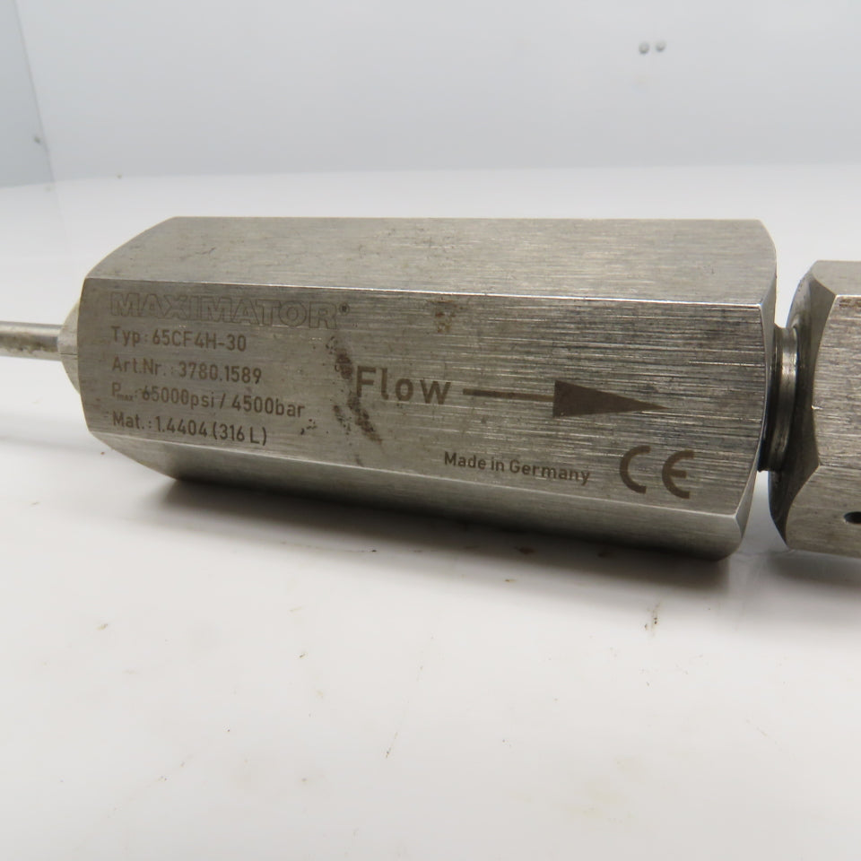 KMT 10078863 65CF4H-30 Stainless Steel High Pressure Valve Line Filter 65000 PSI