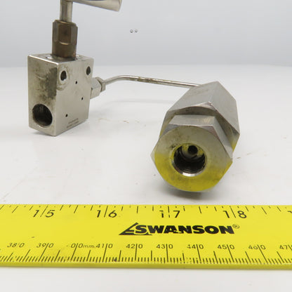 KMT 10078863 65CF4H-30 Stainless Steel High Pressure Valve Line Filter 65000 PSI