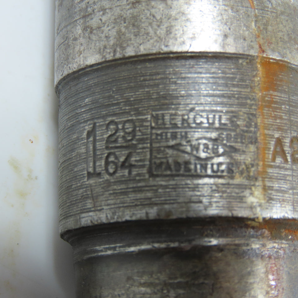 Hercules 1-29/64" Twist Drill Morse Taper Shank MT4 12-1/4" OAL Made in USA