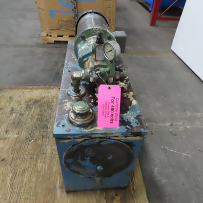 23 Gallon Hydraulic Power Unit W/Continental PVR6-8B15-RF-G-1-C Pump 5HP  3PH