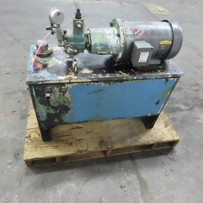 23 Gallon Hydraulic Power Unit W/Continental PVR6-8B15-RF-G-1-C Pump 5HP  3PH