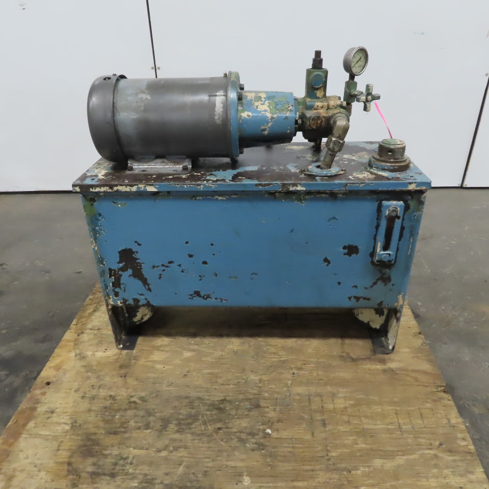 23 Gallon Hydraulic Power Unit W/Continental PVR6-8B15-RF-G-1-C Pump 5HP  3PH