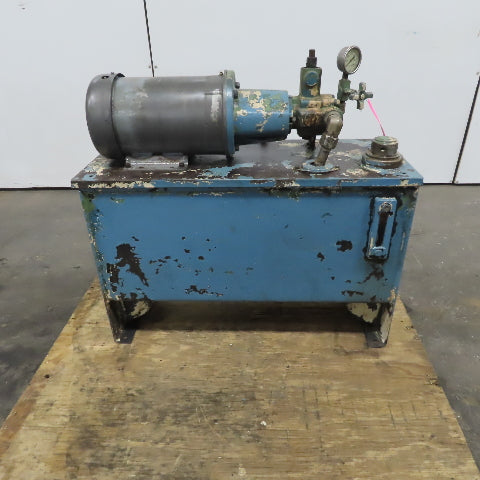 23 Gallon Hydraulic Power Unit W/Continental PVR6-8B15-RF-G-1-C Pump 5HP  3PH