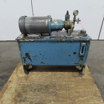 23 Gallon Hydraulic Power Unit W/Continental PVR6-8B15-RF-G-1-C Pump 5HP  3PH