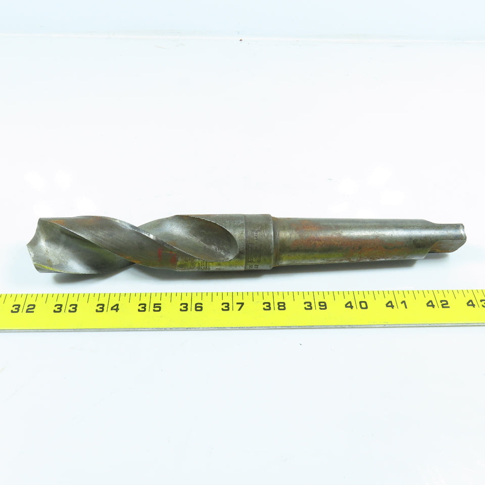 Hercules 1-15/32" Twist Drill Morse Taper Shank 2F MT4 11" OAL Made in USA