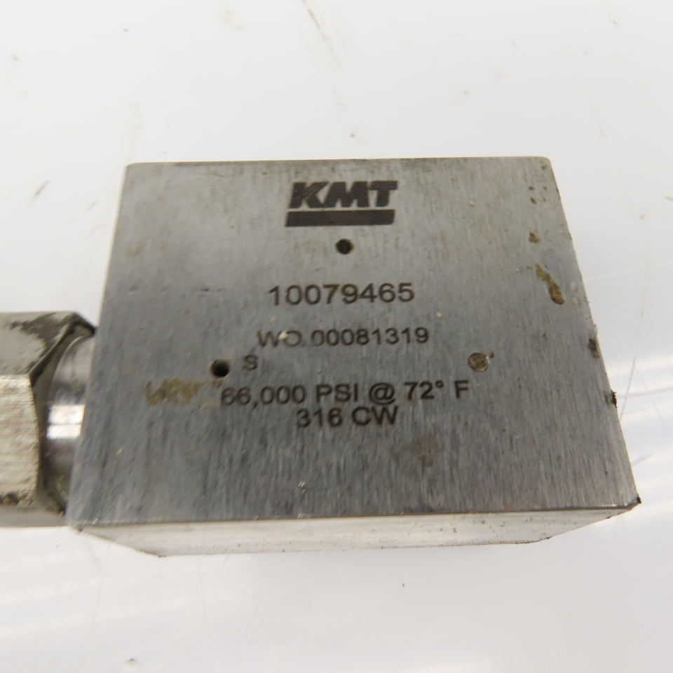 KMT 10079465 Stainless Steel High Pressure Valve Line Filter & TEE 65000 PSI