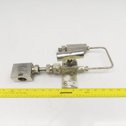 KMT 10079465 Stainless Steel High Pressure Valve Line Filter & TEE 65000 PSI