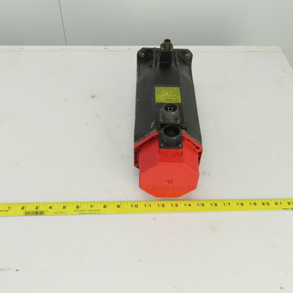 Fanuc A06B-0514-B174 Model 5S/3000 5.9Nm AC Servo Motor 3000RPM 107V 3PH 10.2A