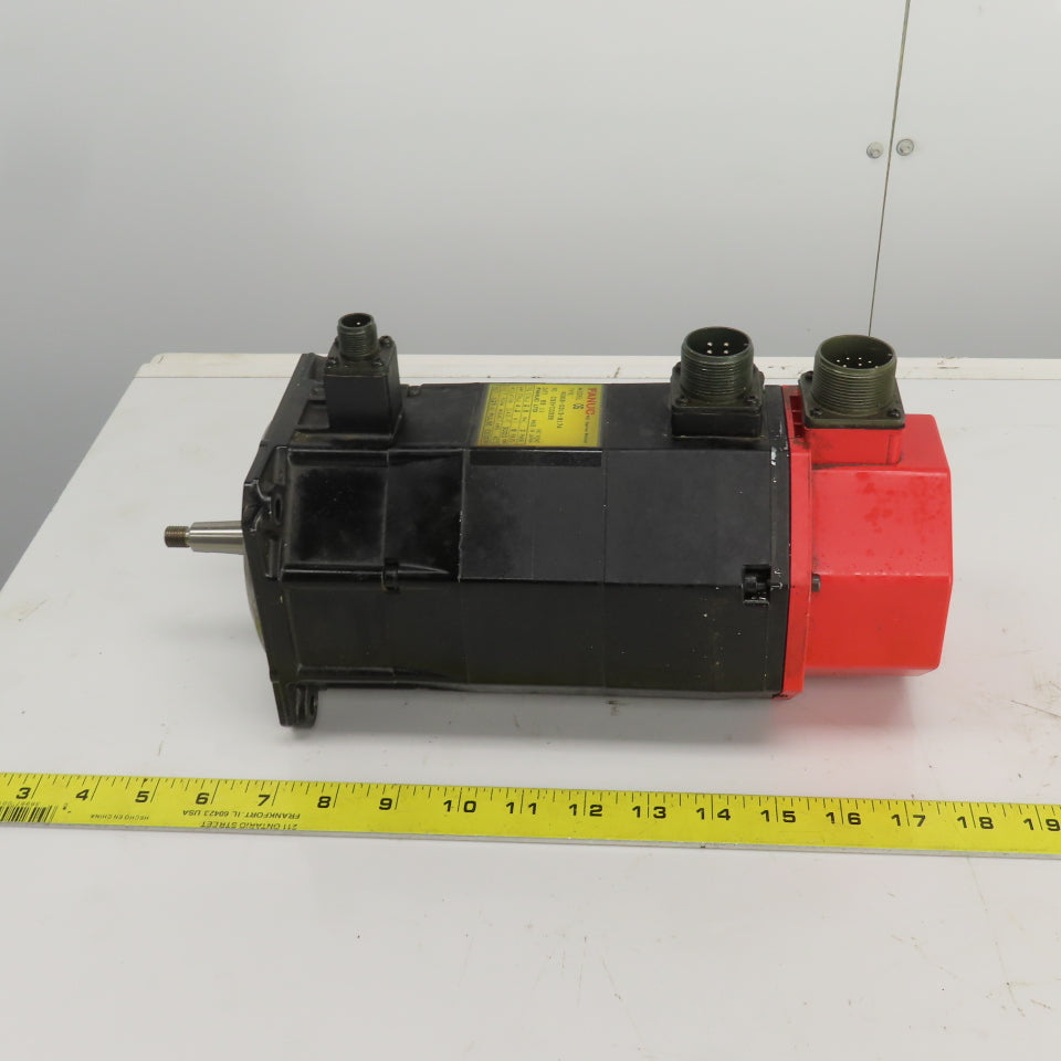 Fanuc A06B-0313-B174 Model 0S 2.9Nm AC Servo Motor 3000RPM 127V 3PH 4.2A