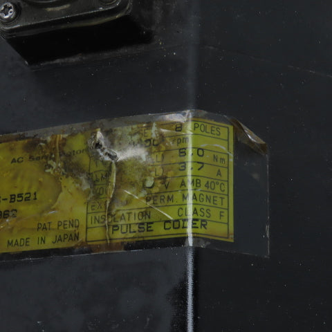 Fanuc A06B-0106-B521 Model 5E 6.0Nm AC Servo Motor 3000RPM 3.7A