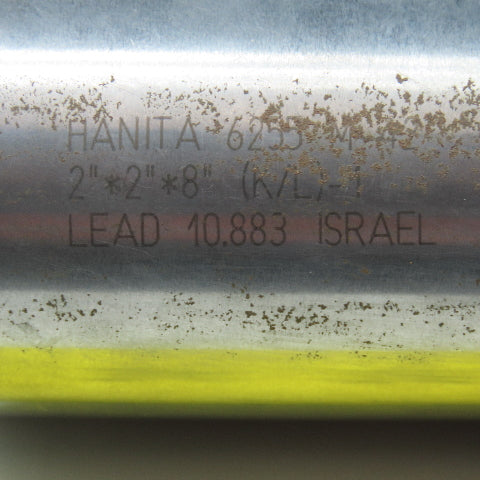 Hanita 6255 2" Roughing Square Face/End Mill 8F 2" Shank 8-1/2" LOC 11-3/4" OAL