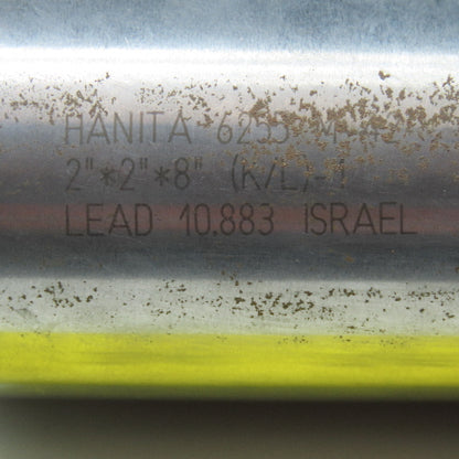 Hanita 6255 2" Roughing Square Face/End Mill 8F 2" Shank 8-1/2" LOC 11-3/4" OAL